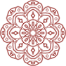 red mandala icon